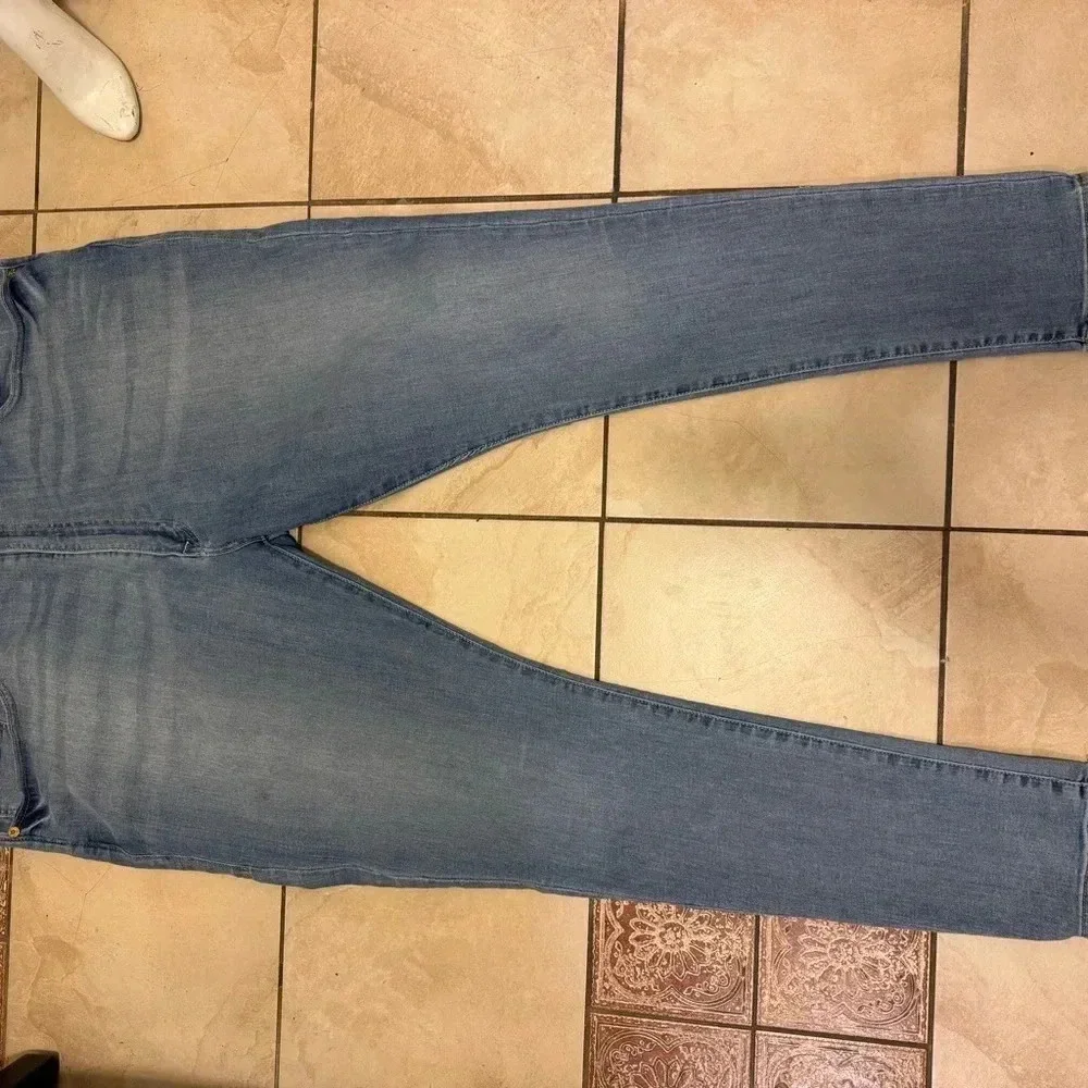 Authentic-True Religion JACK Skinny Tapered-Cotton-Jeans-Pants-Blue-W44 / L 44